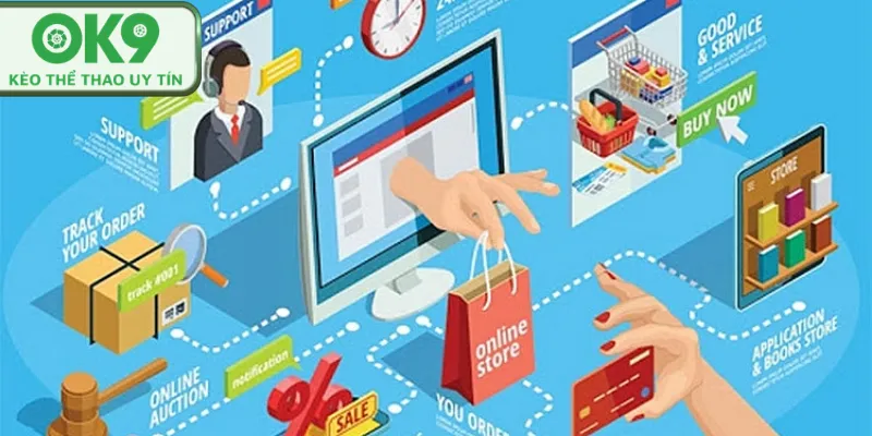 Hệ thống giao dịch trực tuyến trên app OK9.