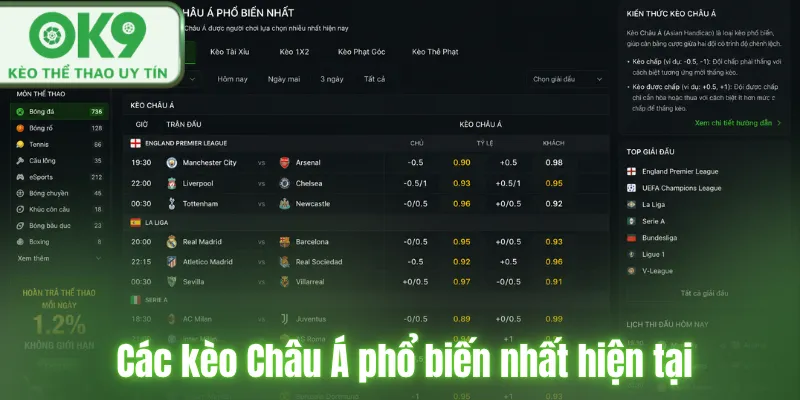Kèo Châu Á Là Gì? Hướng Dẫn Chơi Hiệu Quả Các kèo Châu Á phổ biến nhất hiện tại